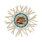 Shop For Flannels Pumpkins Leaves Teal Leopard Sign - Wreath Accent Sign at Michelle's aDOORable Creations