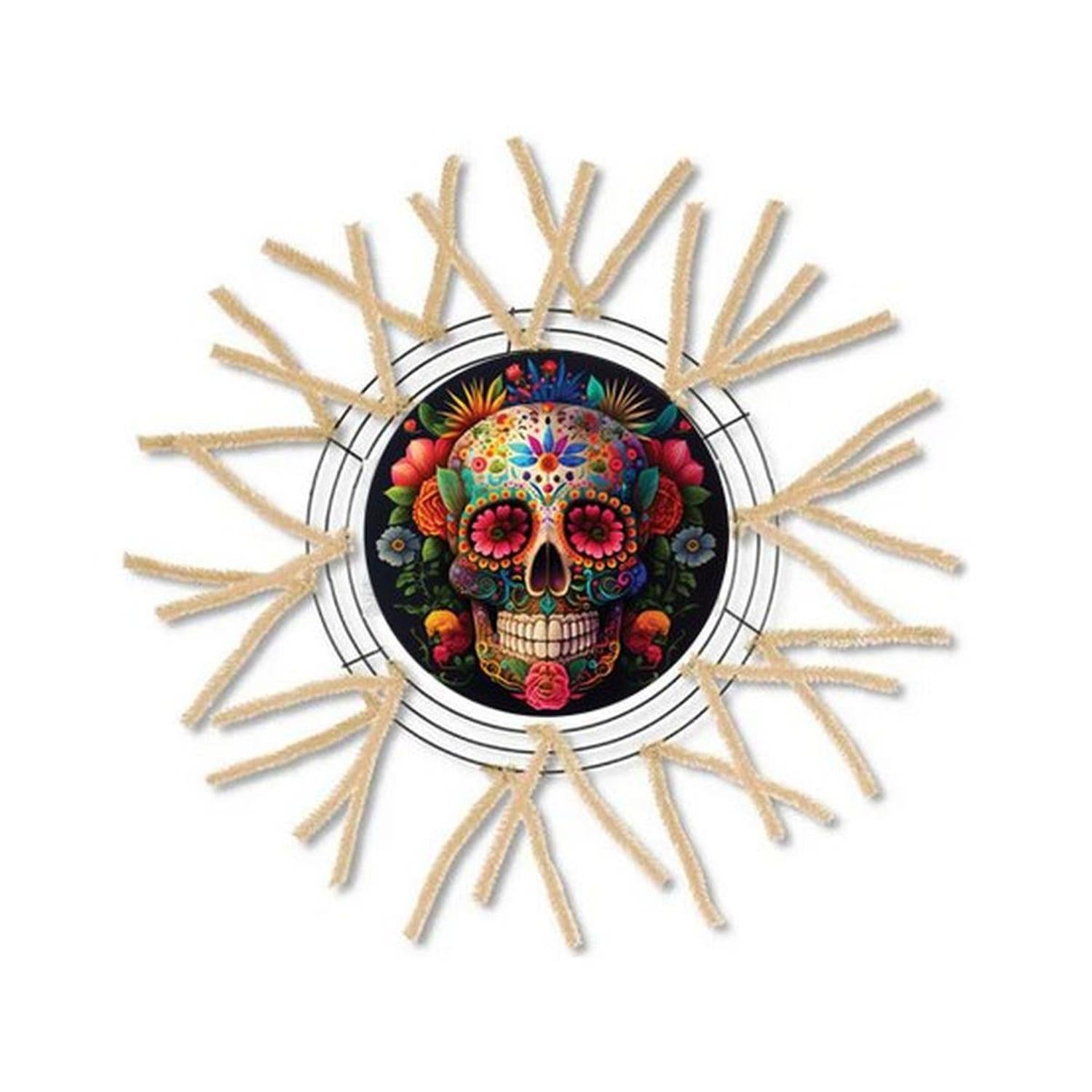 Shop For Floral DOD Sugar Skull Sign at Michelle's aDOORable Creations