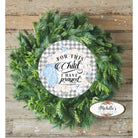 Shop For For This Child I Prayed Boy Sign - Wreath Enhancement at Michelle's aDOORable Creations