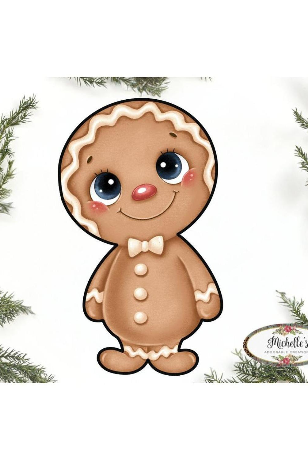Gingerbread Boy Sweet Shoppe Sign GBB1- Wreath Enhancement
