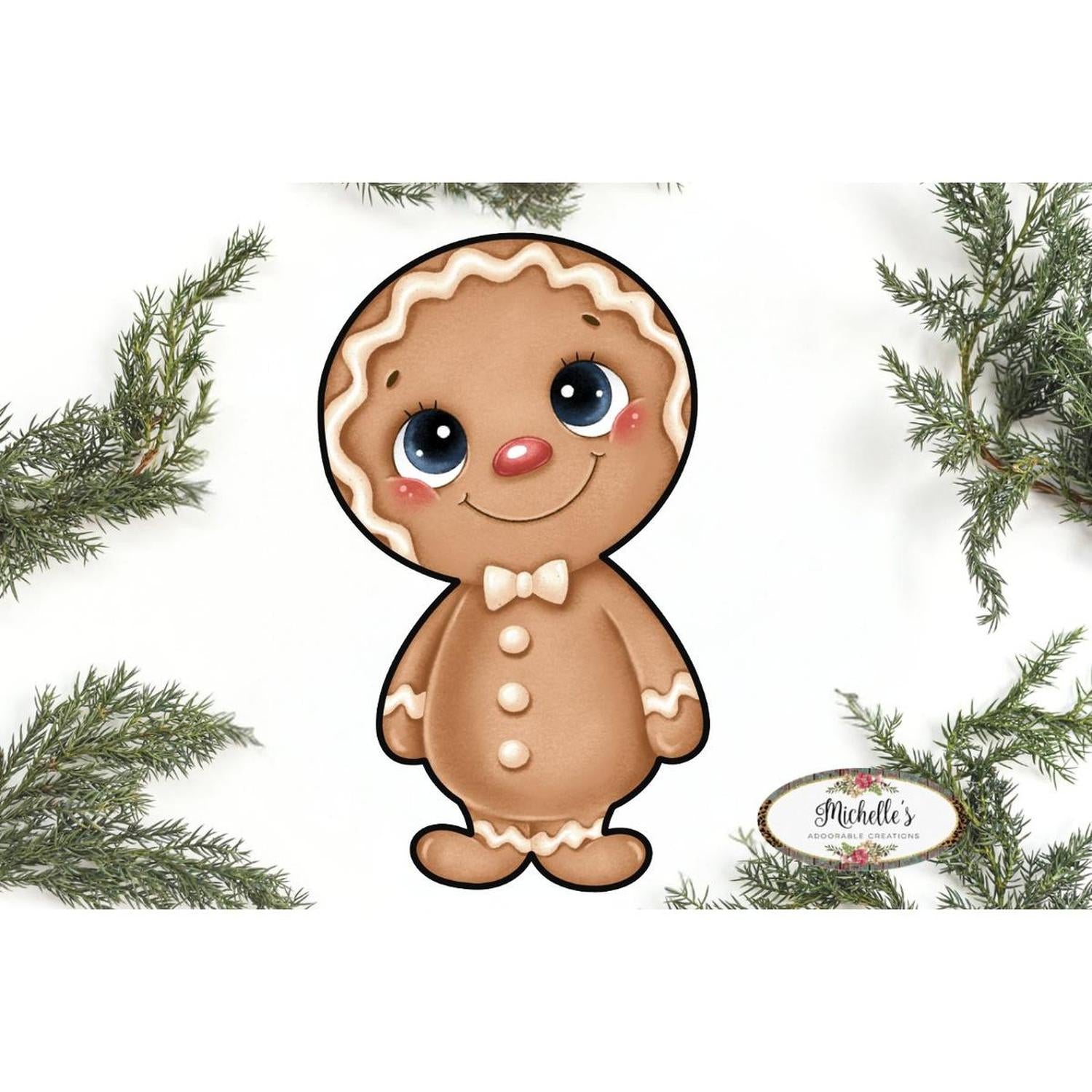 Shop For Gingerbread Boy Sweet Shoppe Sign GBB1 - Wreath Enhancement at Michelle's aDOORable Creations