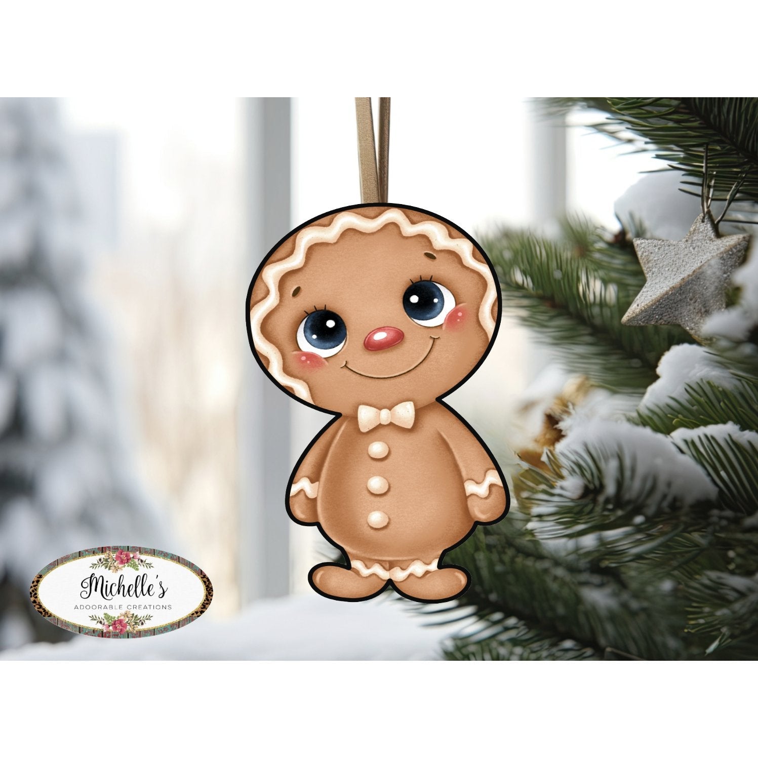 Shop For Gingerbread Boy Sweet Shoppe Sign GBB1 - Wreath Enhancement at Michelle's aDOORable Creations