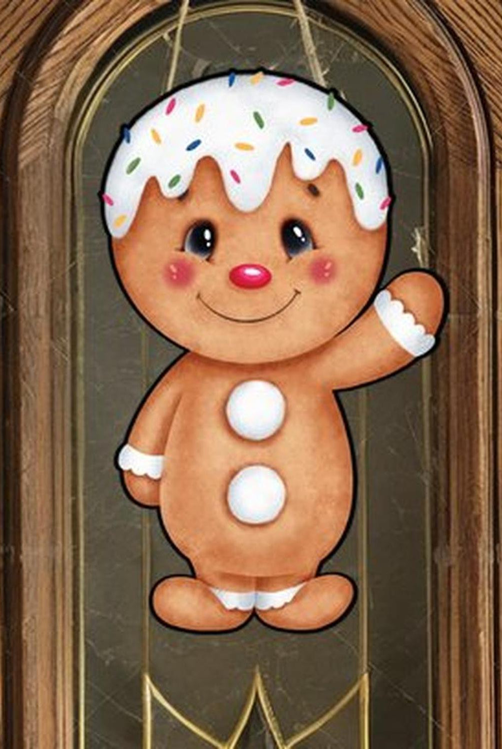 Gingerbread Boy Sweet Shoppe Sign GBB2- Wreath Enhancement