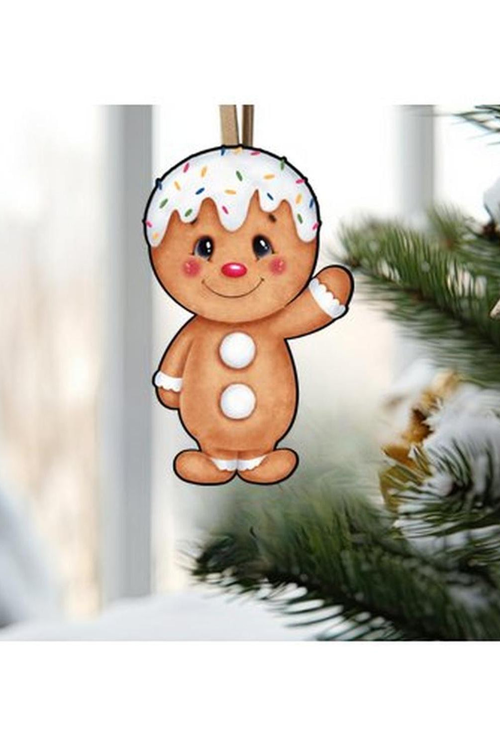 Gingerbread Boy Sweet Shoppe Sign GBB2- Wreath Enhancement