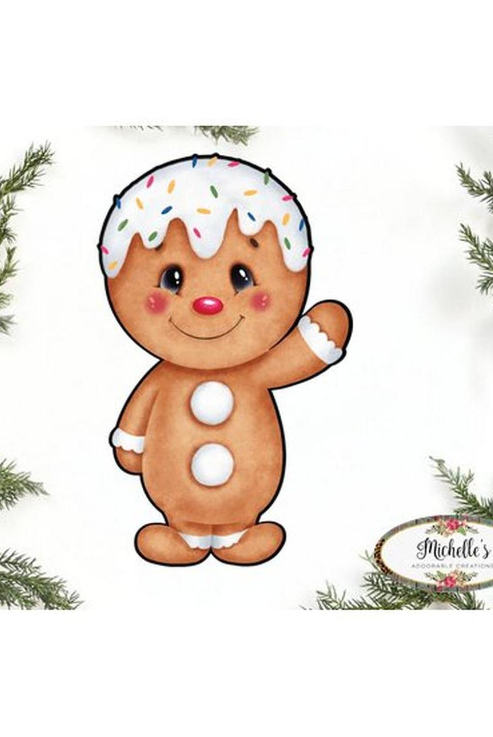 Gingerbread Boy Sweet Shoppe Sign GBB2- Wreath Enhancement