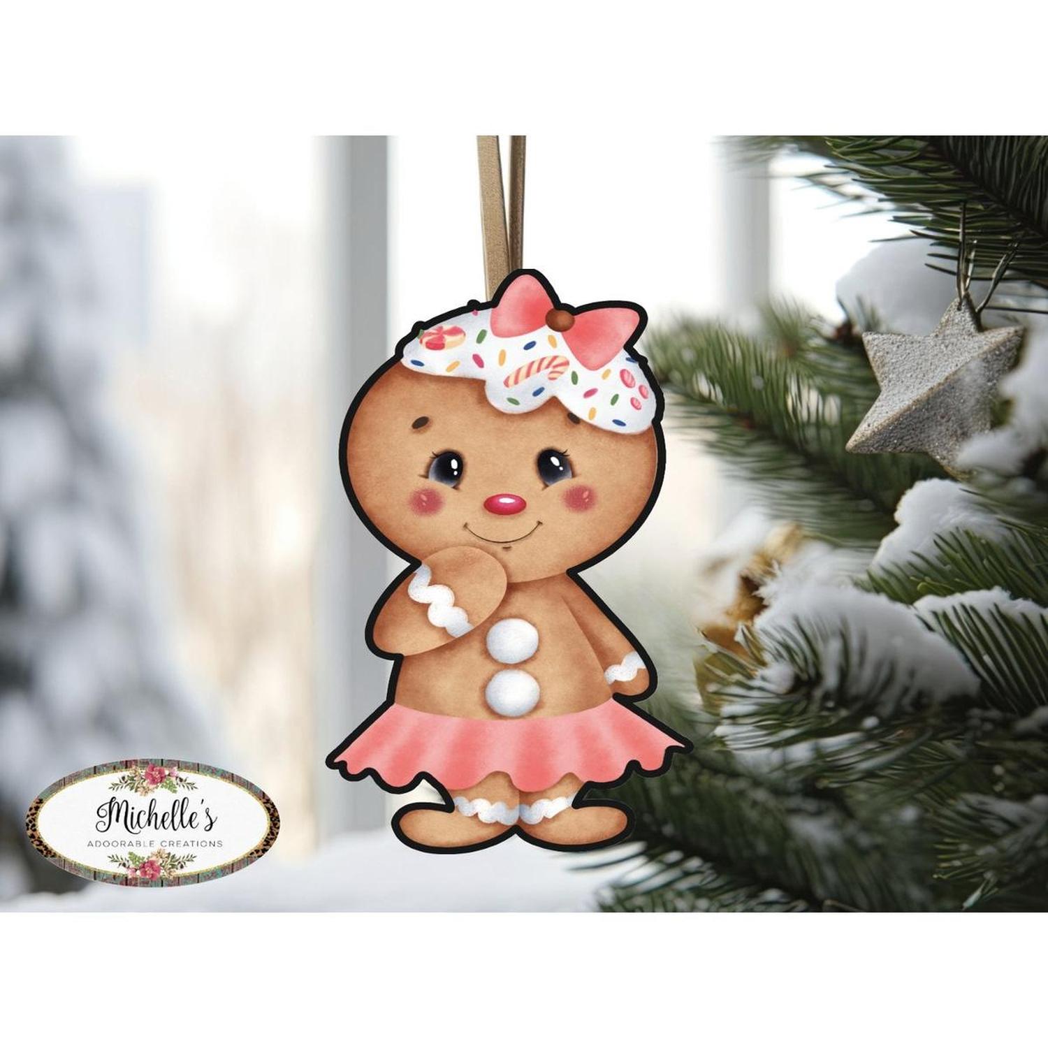 Shop For Gingerbread Girl Sweet Shoppe Sign GBG1 - Wreath Enhancement at Michelle's aDOORable Creations