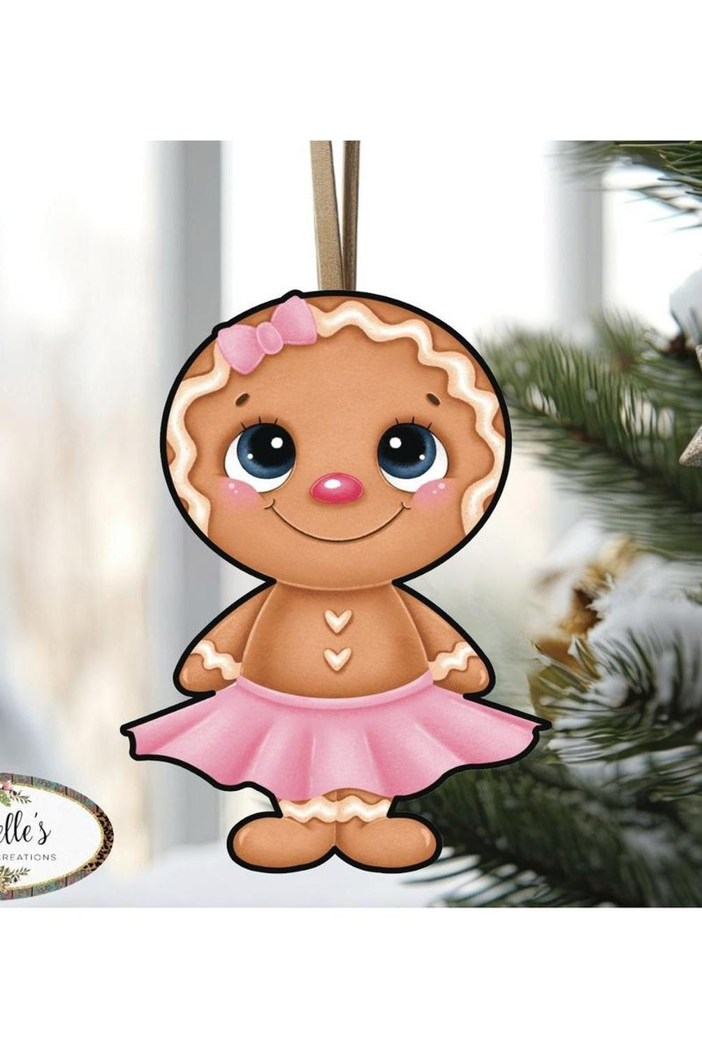 Gingerbread Girl Sweet Shoppe Sign GBG2- Wreath Enhancement