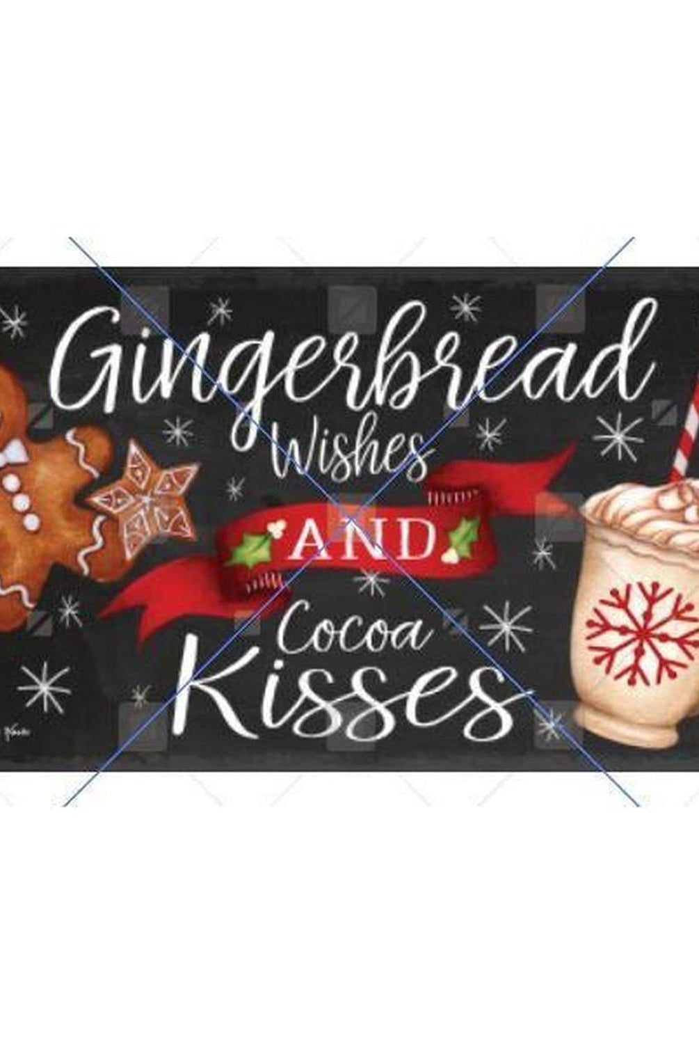 Gingerbread Wishes and Cocoa Kisses Sign