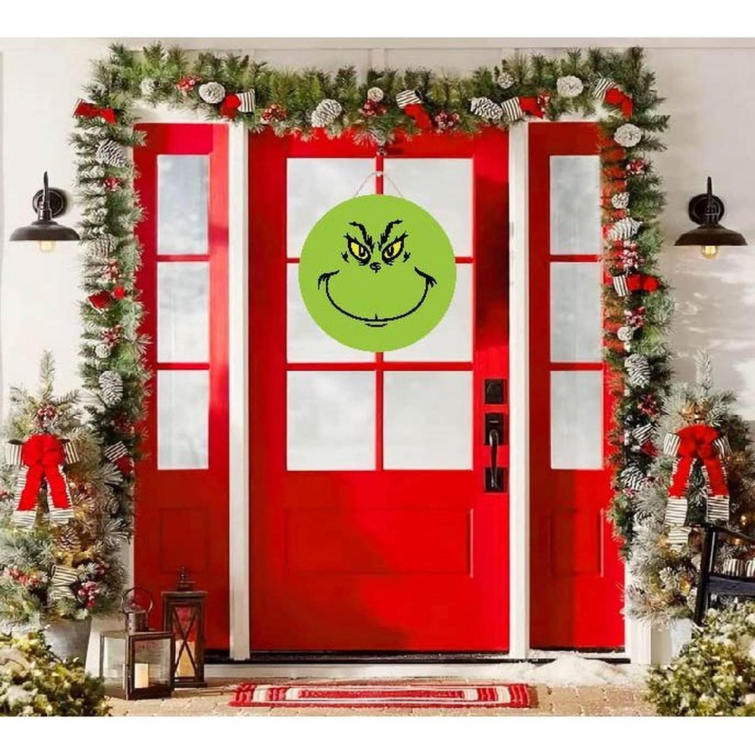 Shop For Green Monster Round Sign - Wreath Enhancement at Michelle's aDOORable Creations