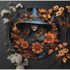 Shop For Halloween 3D Witch Sunflowers Sign at Michelle's aDOORable Creations