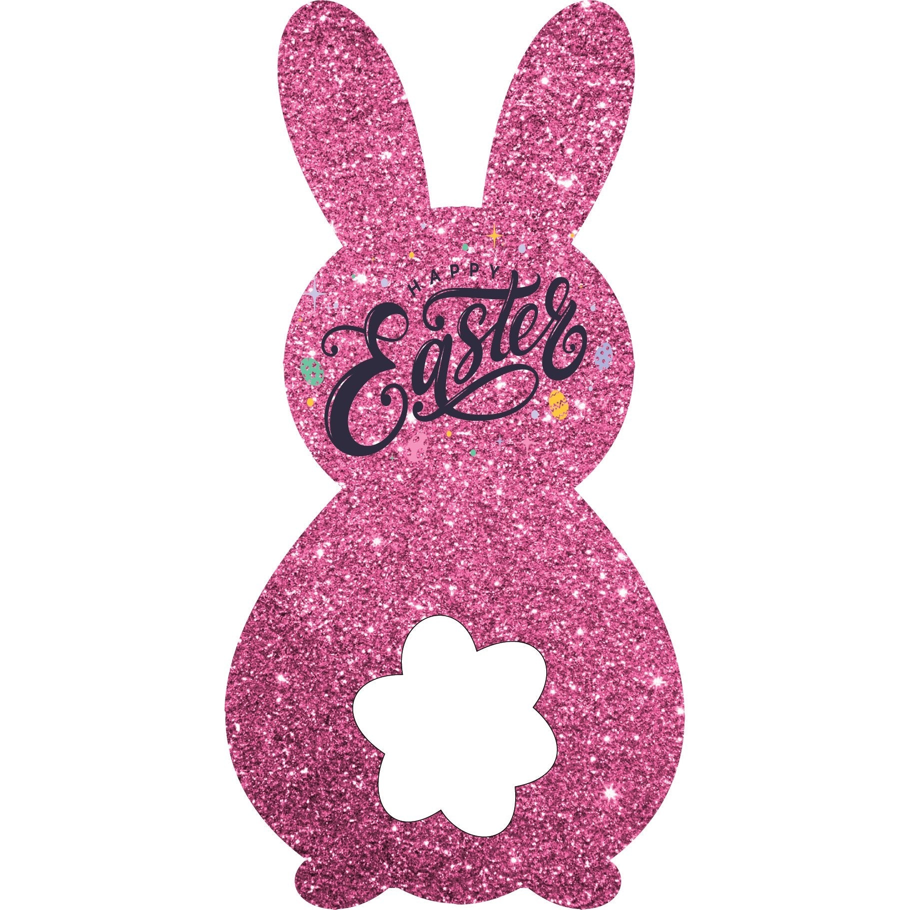 Shop For Happy Easter Metal Bunny Sign at Michelle's aDOORable Creations