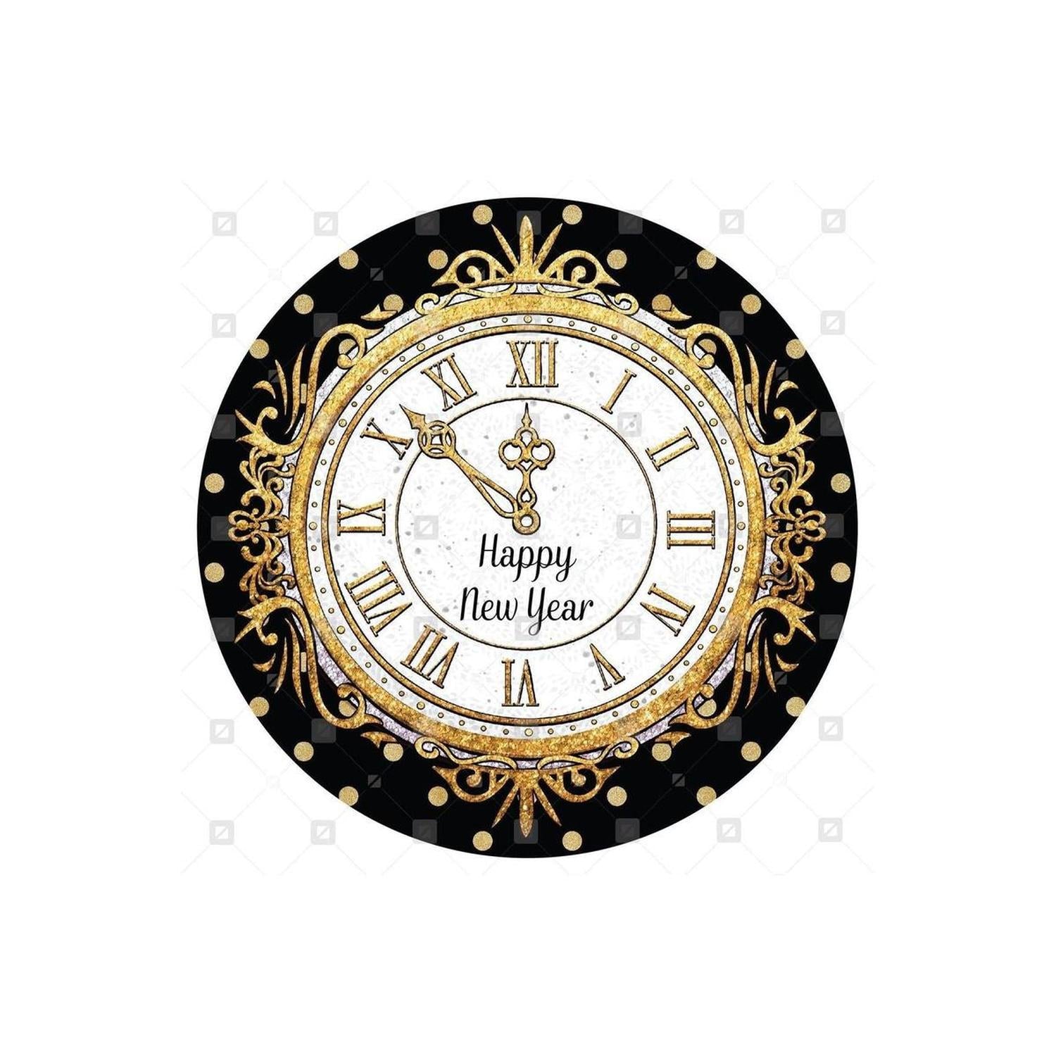 Shop For Happy New Year Clock Sign - Wreath Enhancement at Michelle's aDOORable Creations