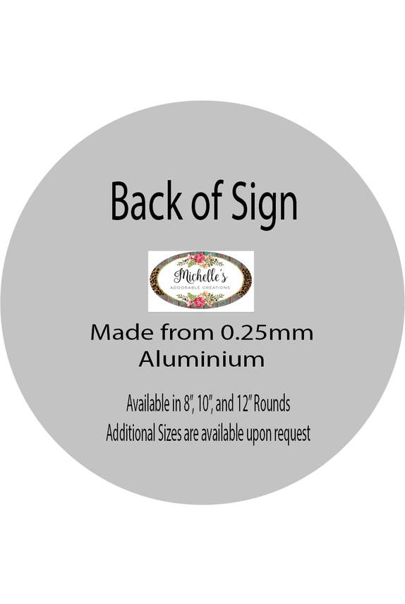 Happy Valentine's Day Round Metal Sign - Michelle's aDOORable Creations - Signature Signs