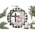 Shop For He Is Risen Crown of Thorns Sign - Wreath Enhancement at Michelle's aDOORable Creations