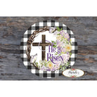 Shop For He Is Risen Crown of Thorns Sign - Wreath Enhancement at Michelle's aDOORable Creations
