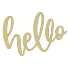 Shop For Hello Decorative Script Wood Cutout - Unfinished Wood at Michelle's aDOORable Creations