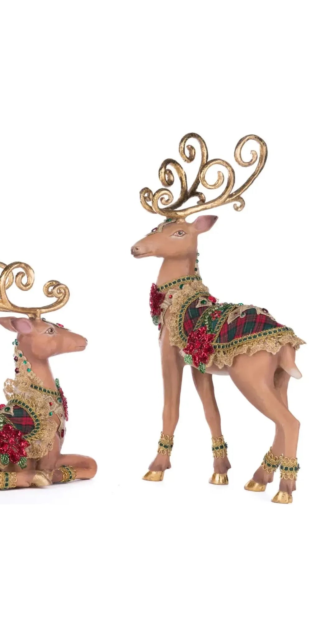 Holiday Magic Deer Assortment of 2 - Michelle's aDOORable Creations - Christmas Decor