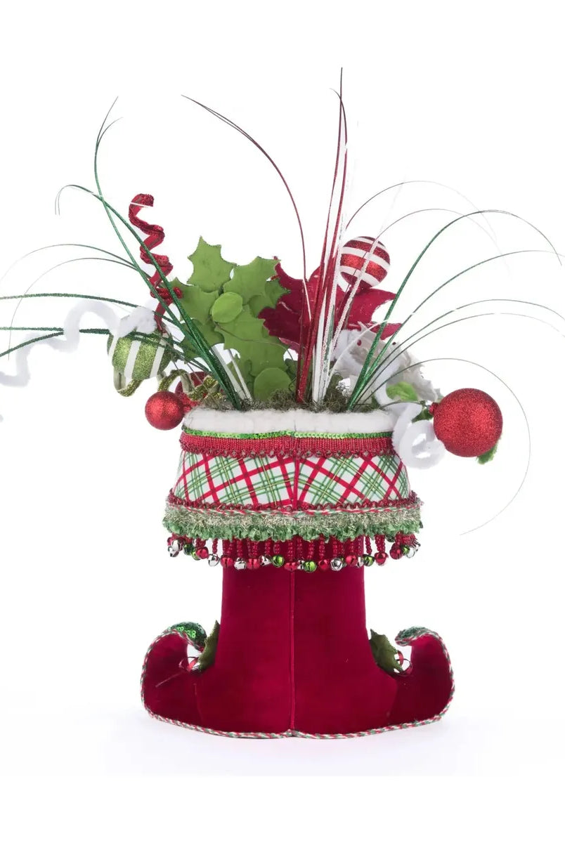 Shop For Holly Woods Elf Boots Tabletop Container at Michelle's aDOORable Creations