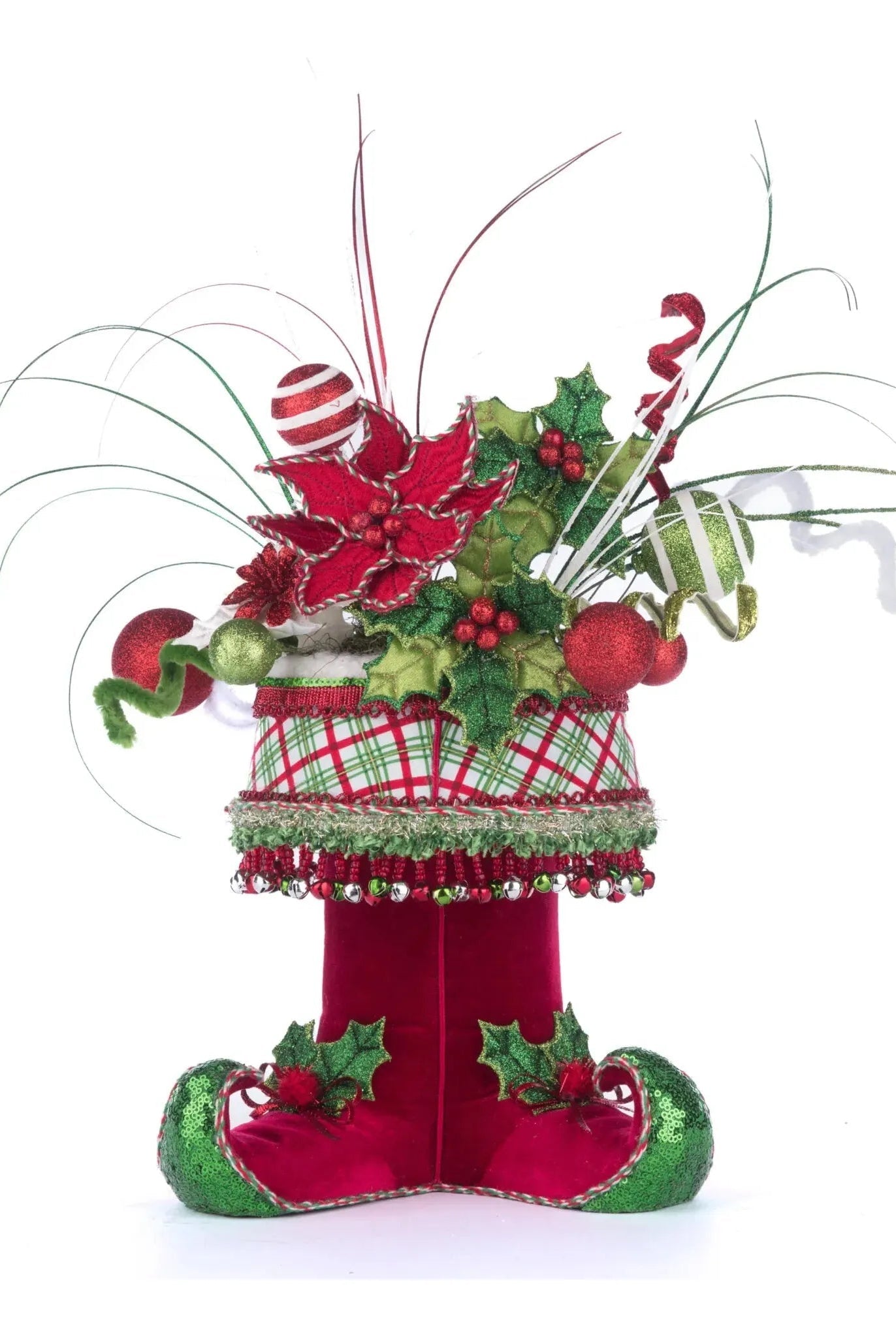 Shop For Holly Woods Elf Boots Tabletop Container at Michelle's aDOORable Creations
