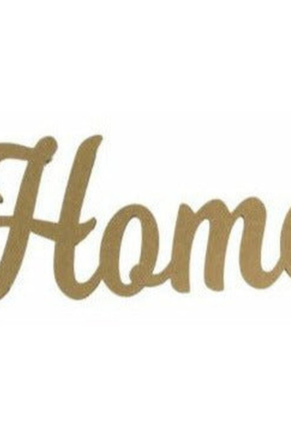 Home Script Wood Cutout