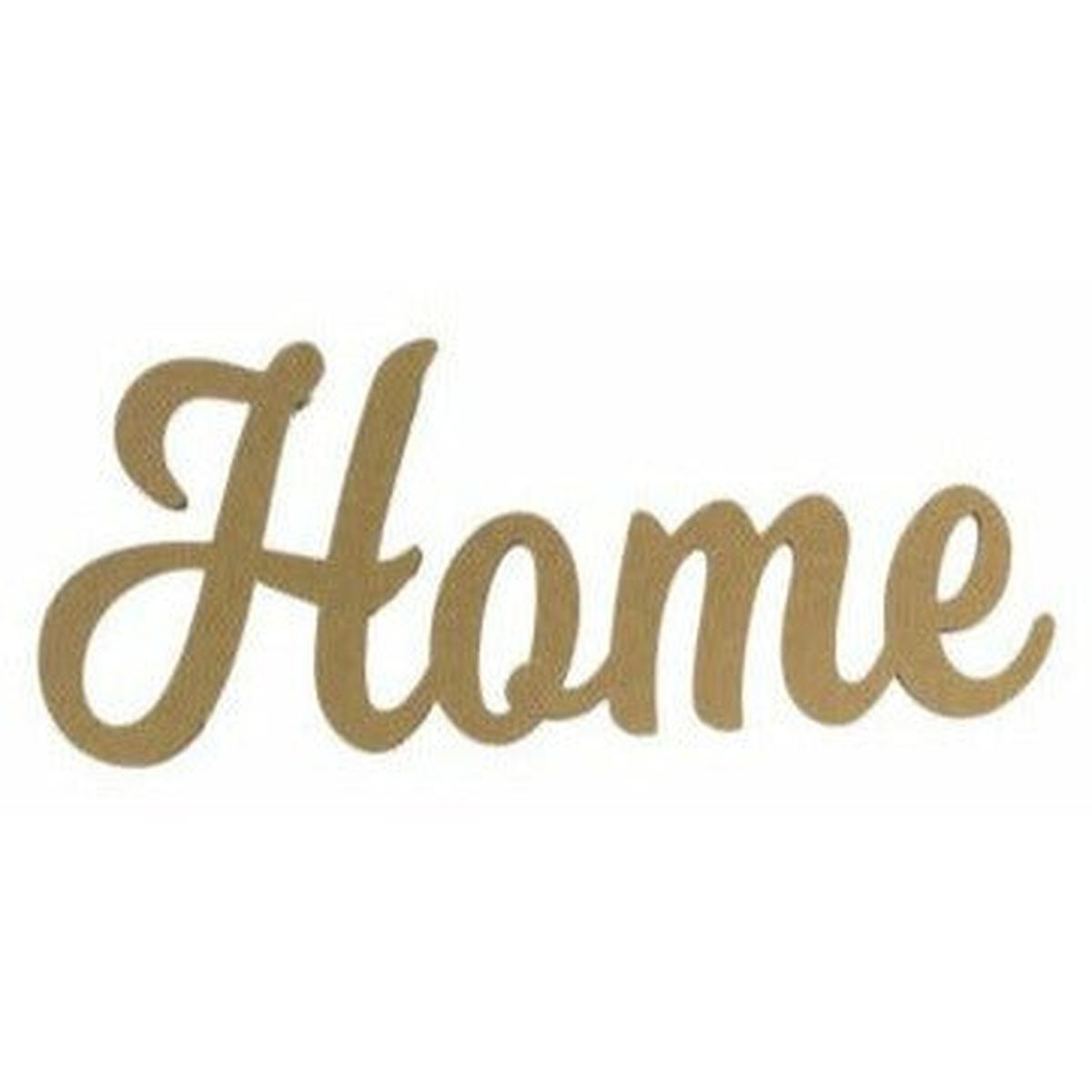 Shop For Home Script Wood Cutout - Unfinished Wood at Michelle's aDOORable Creations