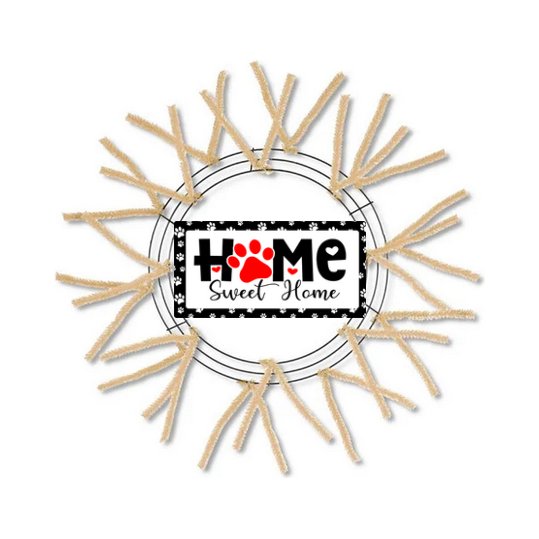 Shop For Home Sweet Home Paw Sign - Wreath Enhancement at Michelle's aDOORable Creations