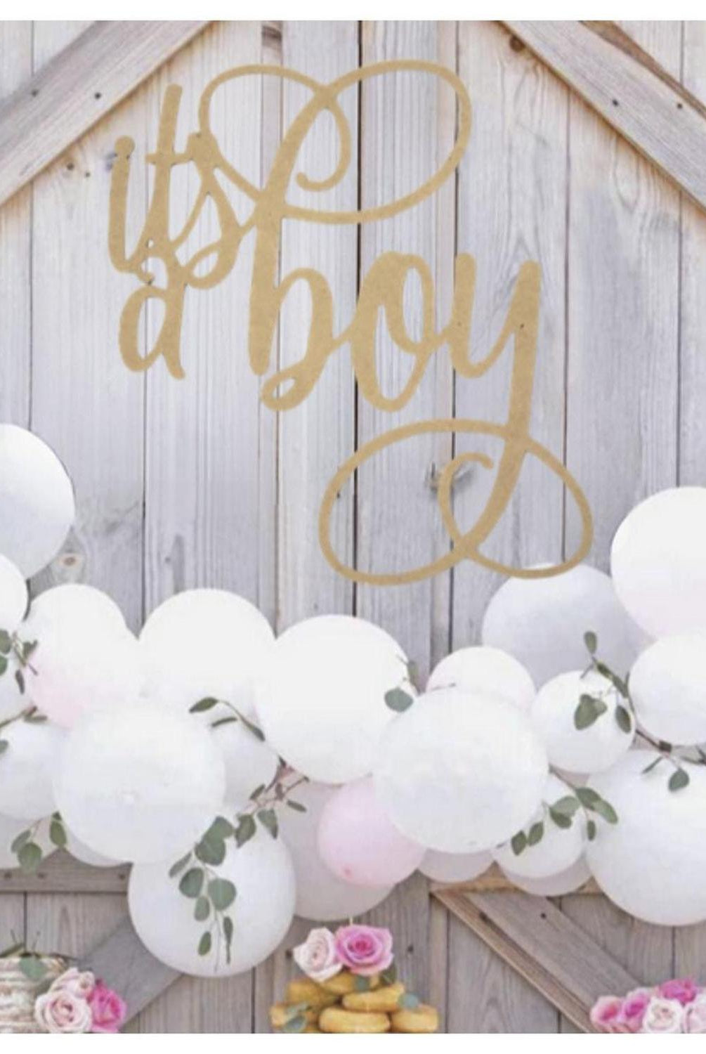 It's a Boy Script Word Wood Cutout - Unfinished Wood