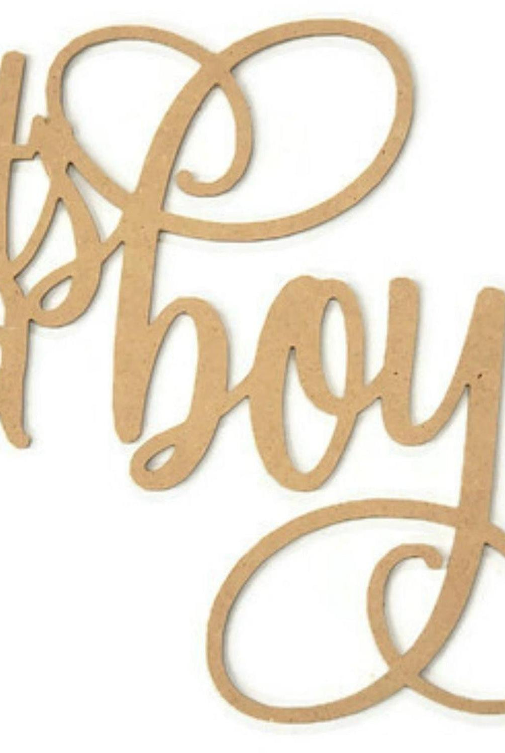 It's a Boy Script Word Wood Cutout - Unfinished Wood