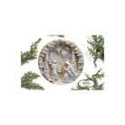 Shop For Ivory Carving Christmas Nativity 3D Round Sign - Wreath Enhancement at Michelle's aDOORable Creations