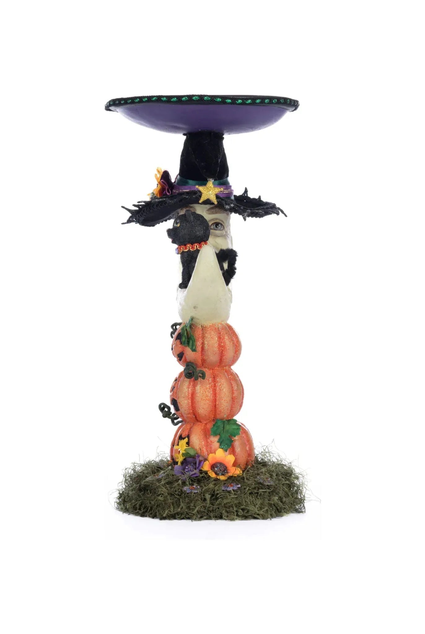 Shop For Jacks and Cats Moon Pillar Candle Holder at Michelle's aDOORable Creations