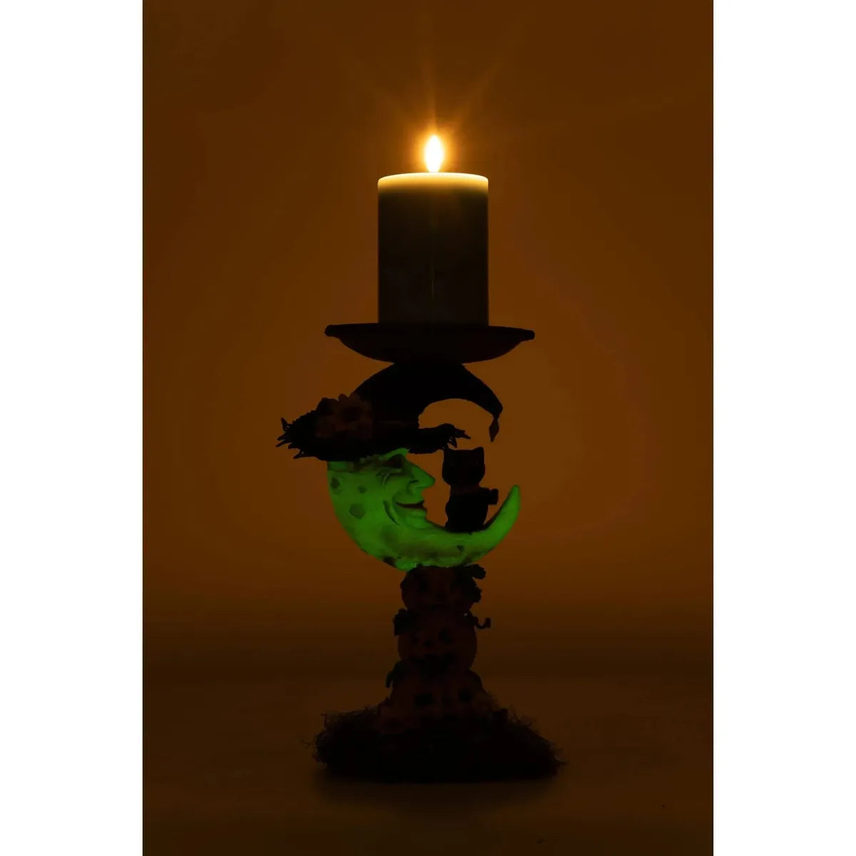 Shop For Jacks and Cats Moon Pillar Candle Holder at Michelle's aDOORable Creations