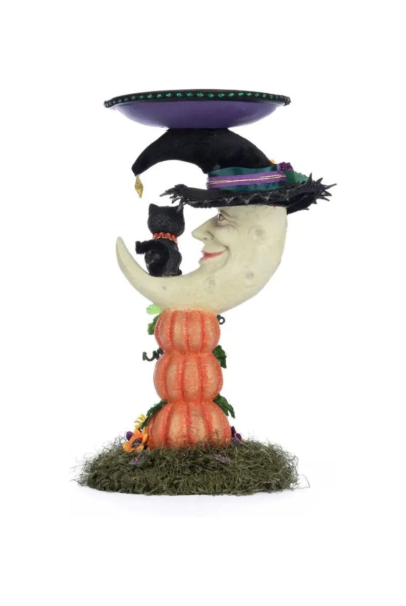 Shop For Jacks and Cats Moon Pillar Candle Holder at Michelle's aDOORable Creations
