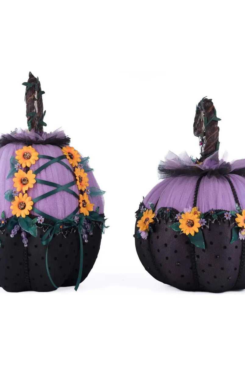 Shop For Jacks and Cats Pumpkins Set Of 2 at Michelle's aDOORable Creations