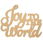 Shop For Joy To The World Script Word Wood Cutout - Unfinished Wood at Michelle's aDOORable Creations