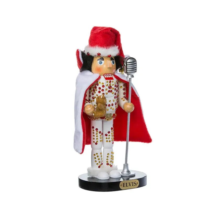 Shop For Kurt Adler 10" Elvis Presley® In White Suit Nutcracker at Michelle's aDOORable Creations