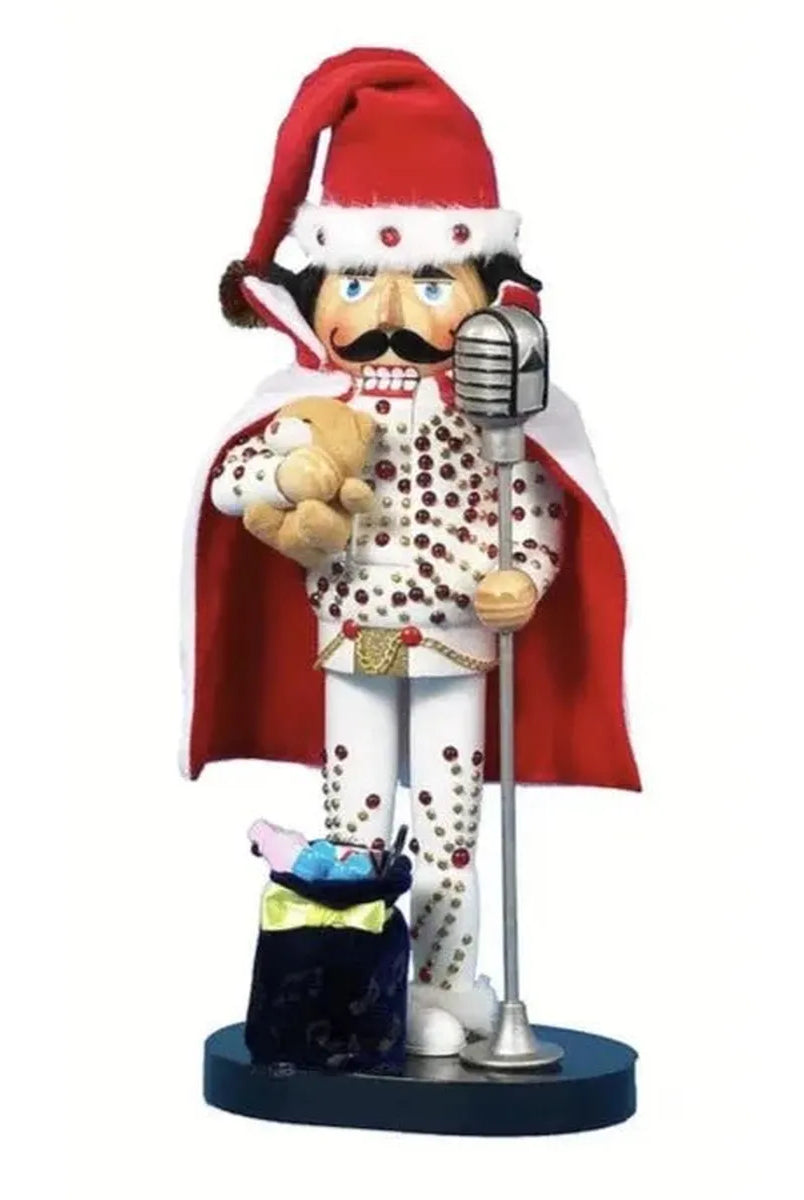 Shop For Kurt Adler 10" Elvis Presley® In White Suit Nutcracker at Michelle's aDOORable Creations