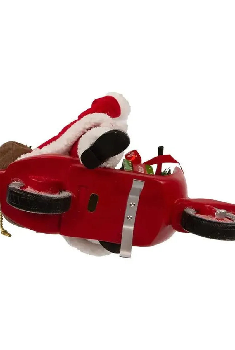 Shop For Kurt Adler 10" Fabriché™ Santa On Scooter at Michelle's aDOORable Creations