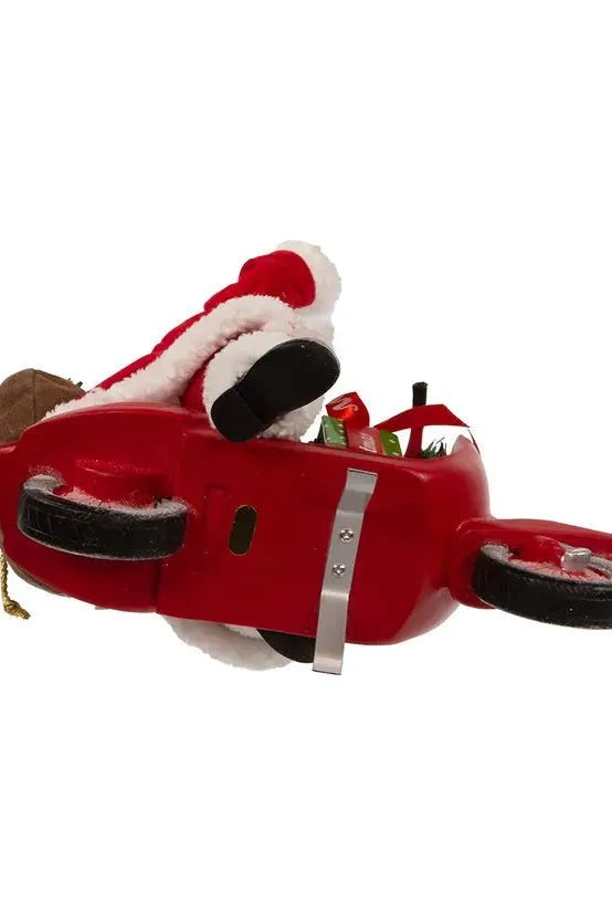 Shop For Kurt Adler 10" Fabriché™ Santa On Scooter at Michelle's aDOORable Creations