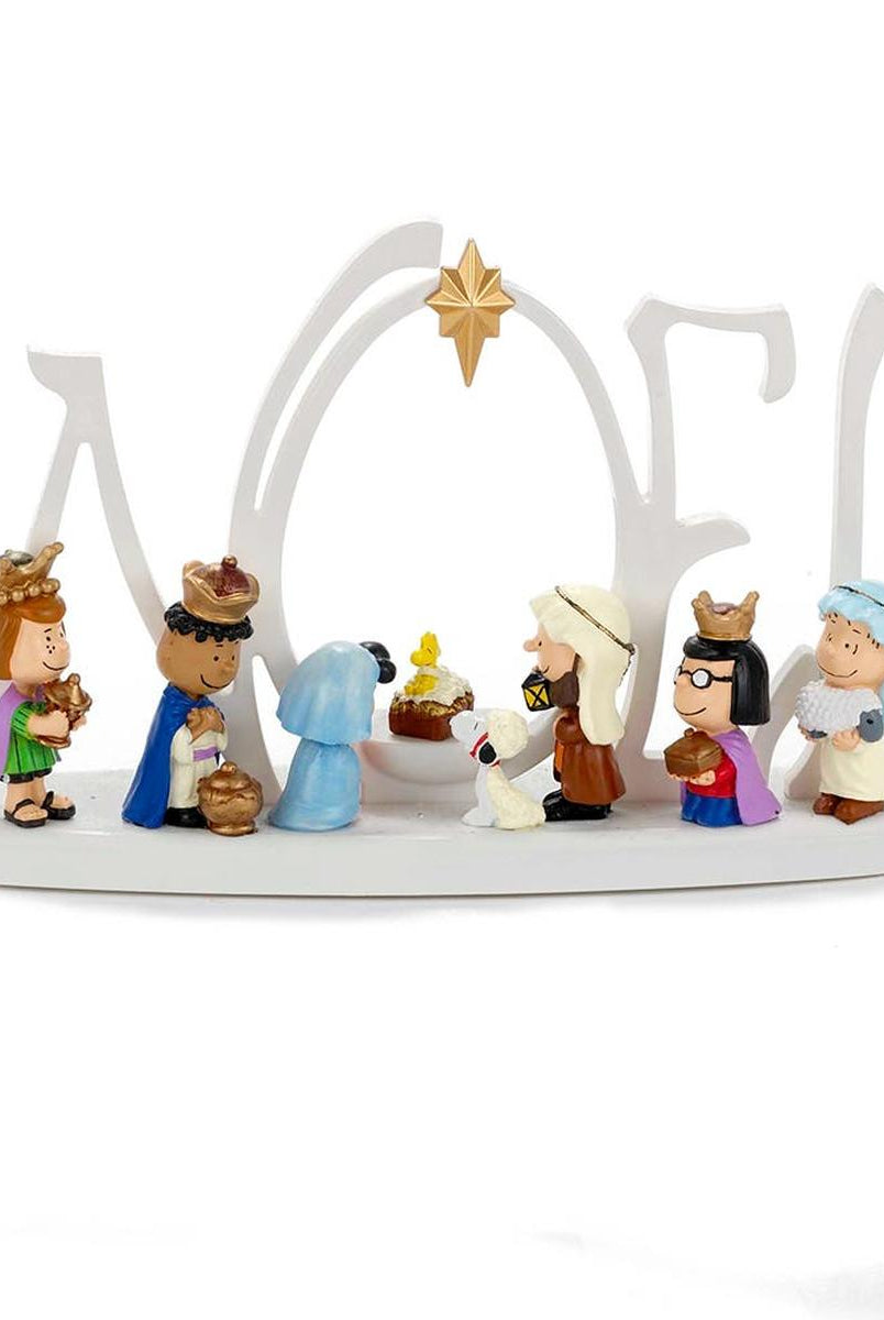 Shop For Kurt Adler Peanuts Lighted Nativity Scene at Michelle's aDOORable Creations