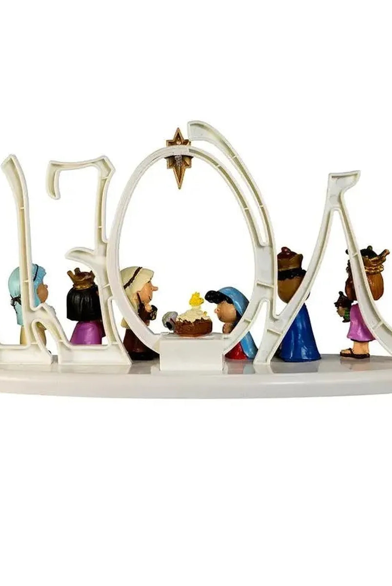 Shop For Kurt Adler Peanuts Lighted Nativity Scene at Michelle's aDOORable Creations