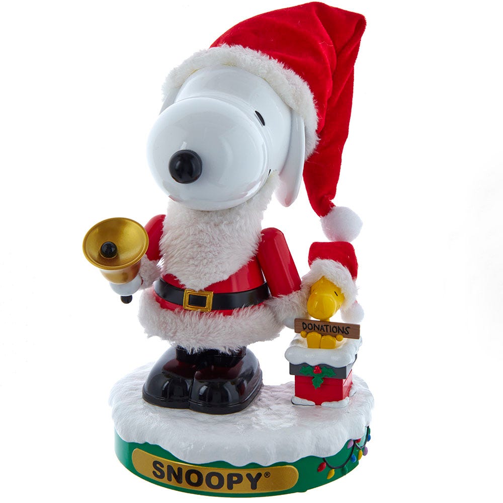 Shop For Kurt Adler Musical Santa Snoopy Nutcracker at Michelle's aDOORable Creations