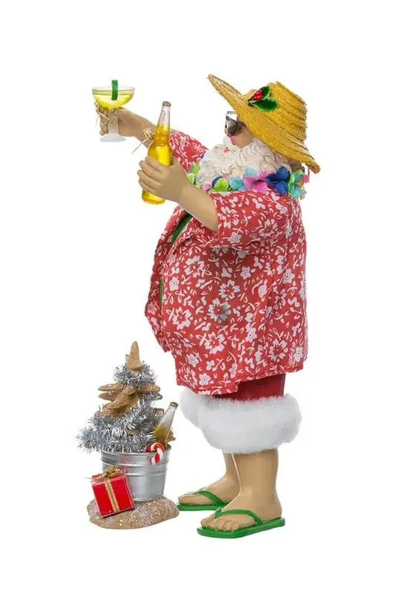 Shop For Kurt Adler 10 - Inch Fabriché' Beach Santa (Set of 2) at Michelle's aDOORable Creations