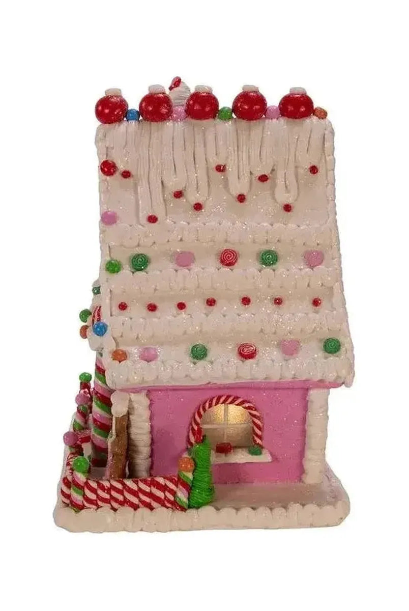 Shop For Kurt Adler 10" LED Gingerbread Candy House at Michelle's aDOORable Creations