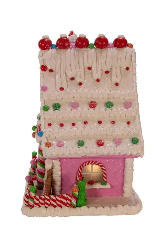 Kurt Adler 10" LED Gingerbread Candy House - Michelle's aDOORable Creations - Christmas Decor