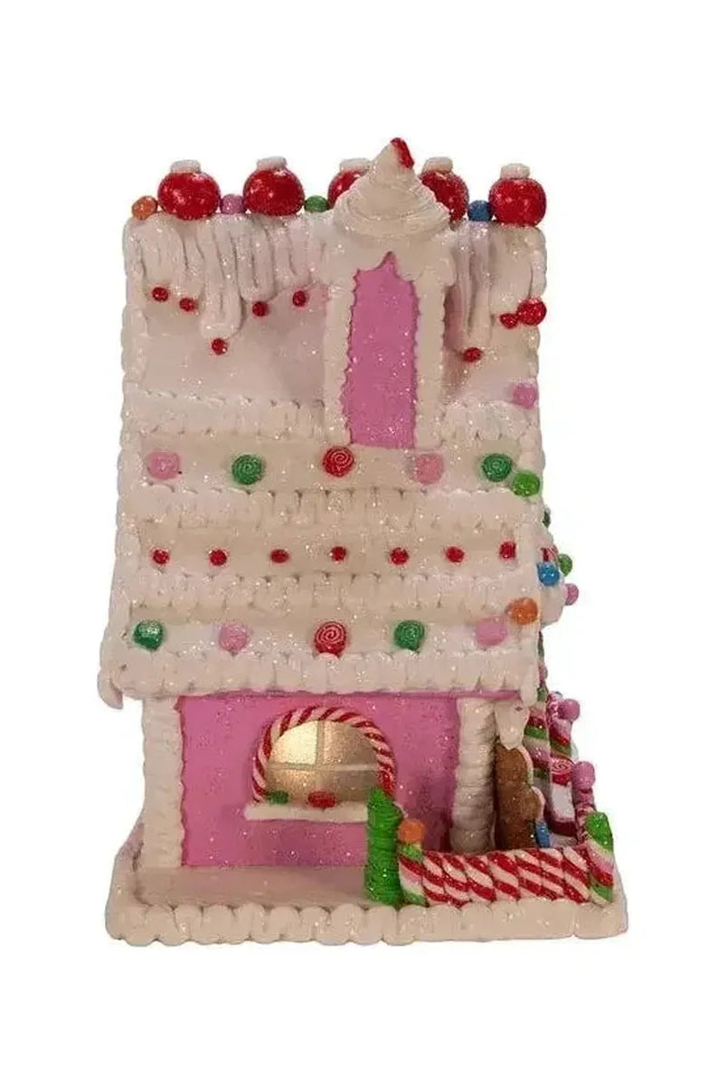 Shop For Kurt Adler 10" LED Gingerbread Candy House at Michelle's aDOORable Creations