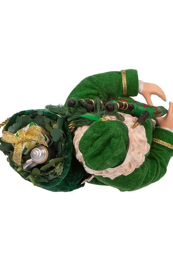 Shop For Kurt Adler 10.5" Fabriché™ Musical Irish Bagpiper Santa at Michelle's aDOORable Creations