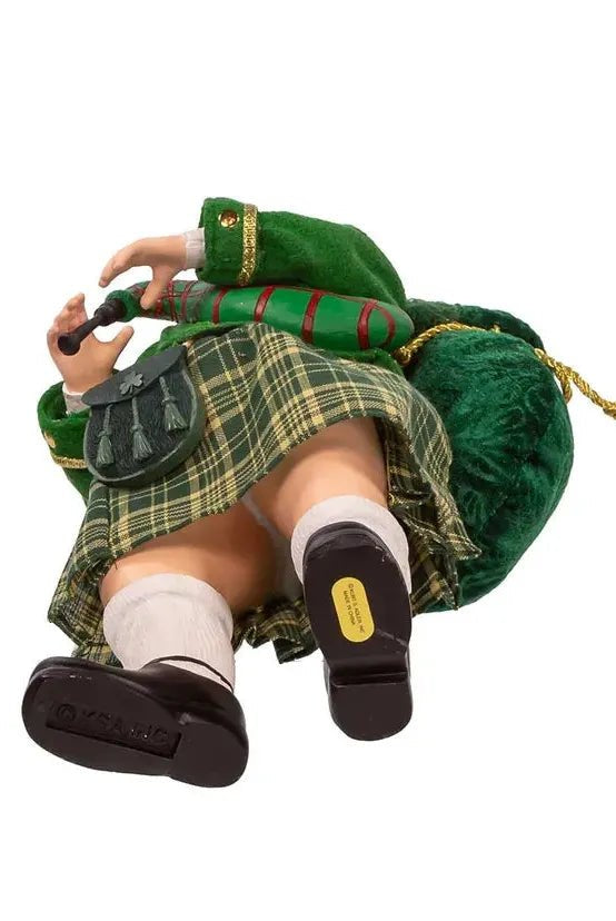 Shop For Kurt Adler 10.5" Fabriché™ Musical Irish Bagpiper Santa at Michelle's aDOORable Creations