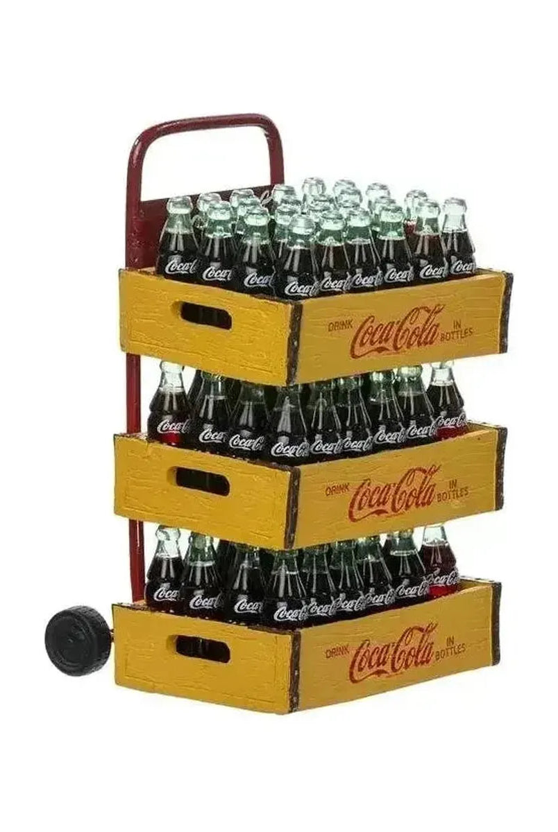 Shop For Kurt Adler 10.5 - Inch Coca - Cola Santa with Delivery Cart at Michelle's aDOORable Creations