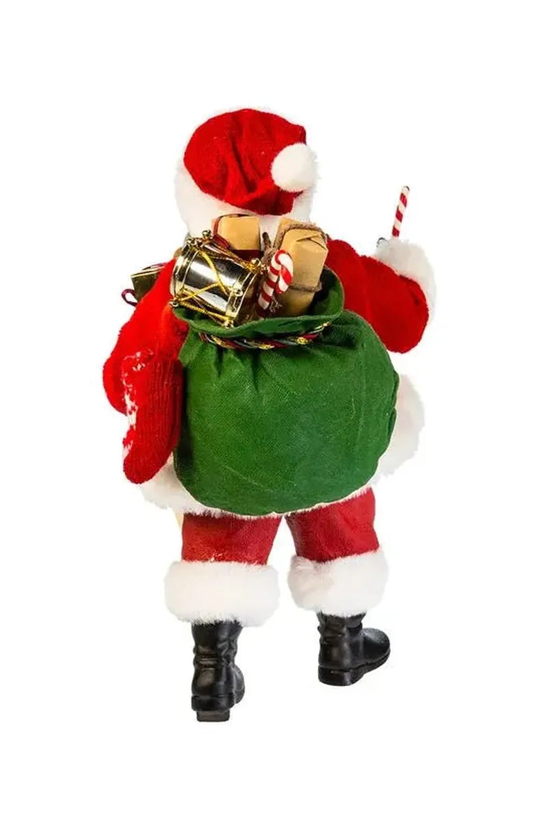 Shop For Kurt Adler 10.5 - Inch Fabriché African American Santa at Michelle's aDOORable Creations