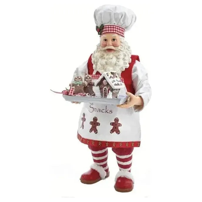 Shop For Kurt Adler 11" Fabriché™ Gingerbread Chef Santa at Michelle's aDOORable Creations